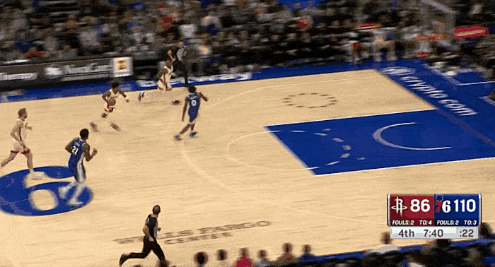 火箭队主场击败76人队 火箭队主场击败76人队